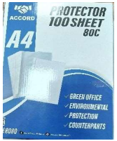 PAQUET DE 100 POCHETTES PERFORÉES A4 80C ACCORD PPER080