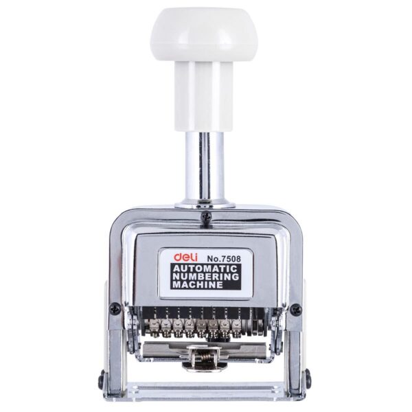 MACHINE DE NUMÉROTATION AUTOMATIQUE DELI-E7508 À 8 CHIFFRES
