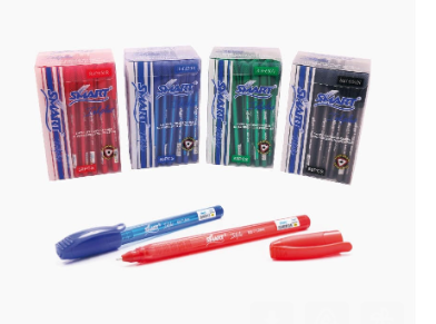 BOITE DE 50 STYLO À BILLE SMART 1MM COLORIS AU CHOIX