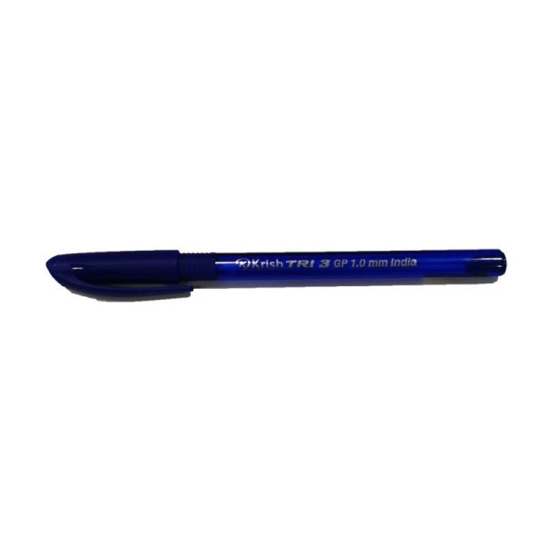 BOITE DE 50 STYLOS À BILLE KRISH TRI 3 POINTE MÉDIUM COLORIS AU CHOIX